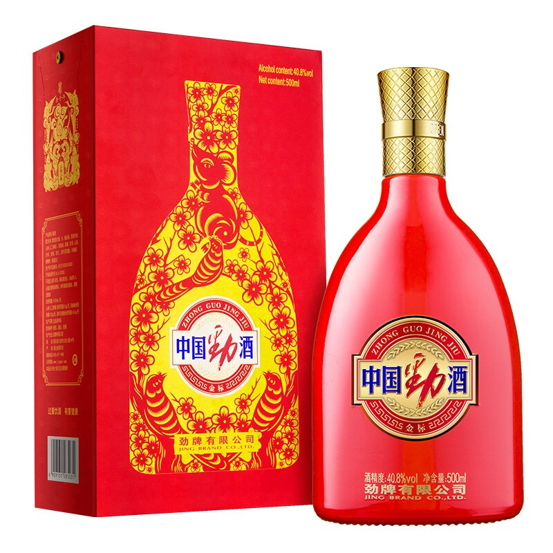 劲牌中国劲酒&middot;金标 鼠年生肖408度500ml单瓶装