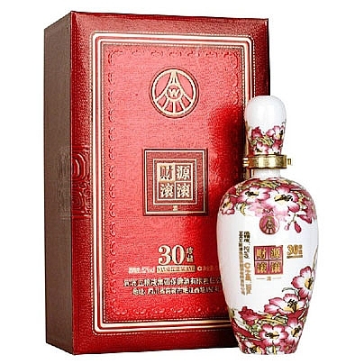 五粮液财源滚滚30年至尊珍藏口感浓香型52度白酒500ml单瓶装