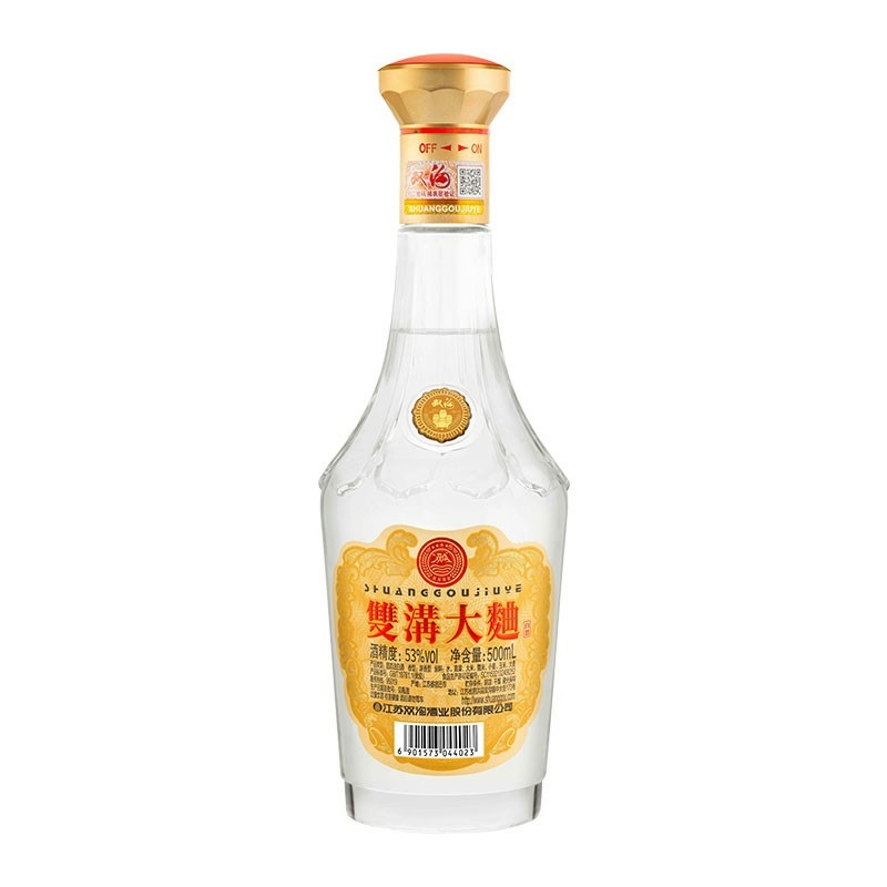 双沟大曲金奖经典光瓶53度浓香型白酒500ml
