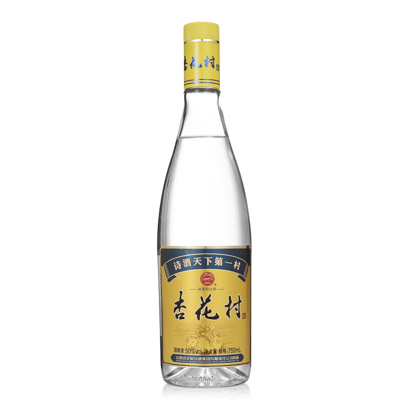 汾酒玻瓶杏花村50&deg;度清香型750ml单瓶