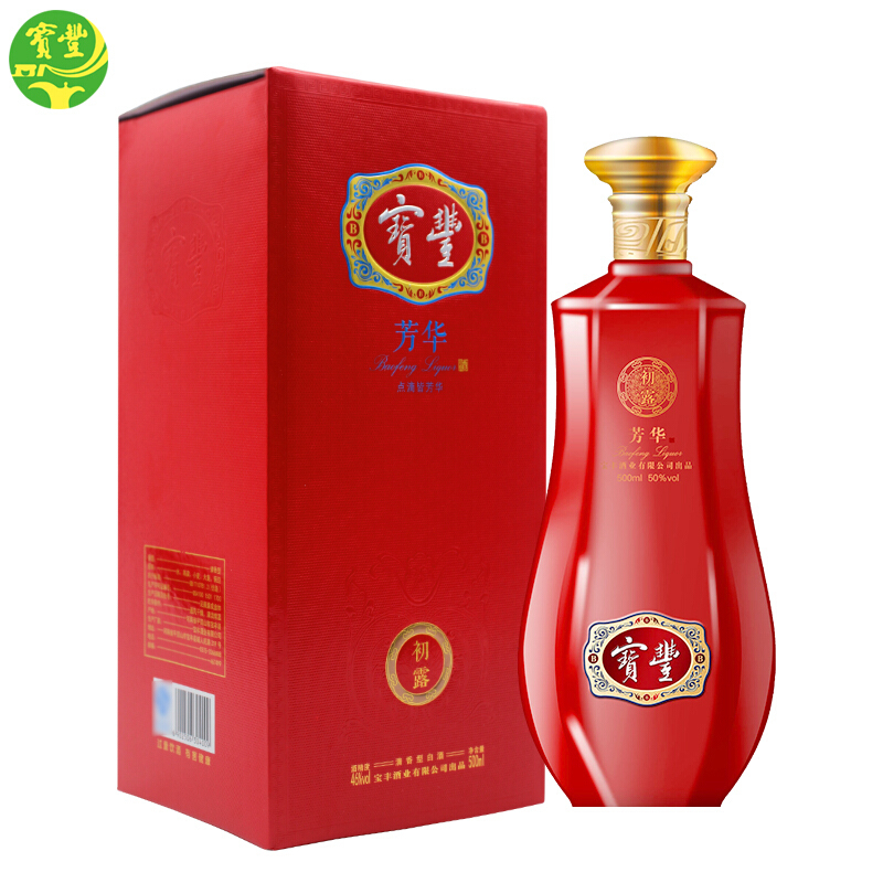 河南省宝丰酒芳华-初露46度清香型500ml单瓶装