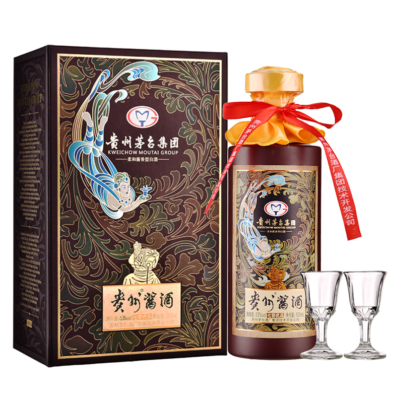 贵州茅台贵州酱酒七窖优品53度酱香型白酒500ml单瓶