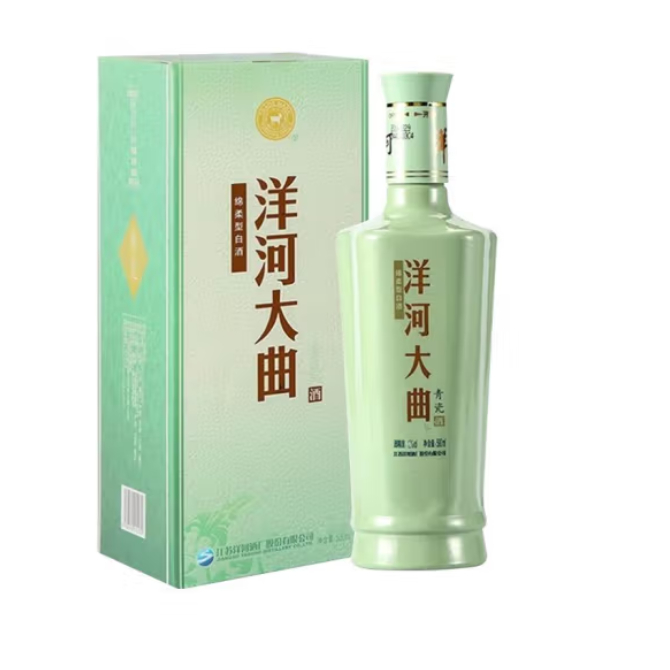 洋&middot;河大曲青瓷52度 浓香型白酒 500ml*6