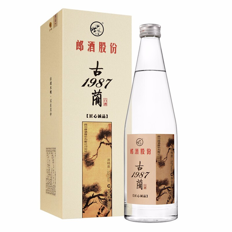 郎酒古蔺1987匠心诚品52度浓香型白酒500ml单瓶