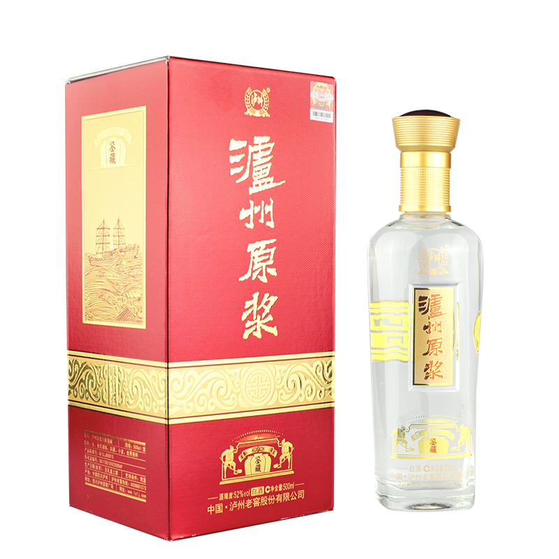 泸州老窖泸州原浆鉴藏口感浓香型52度白酒500ml单瓶装