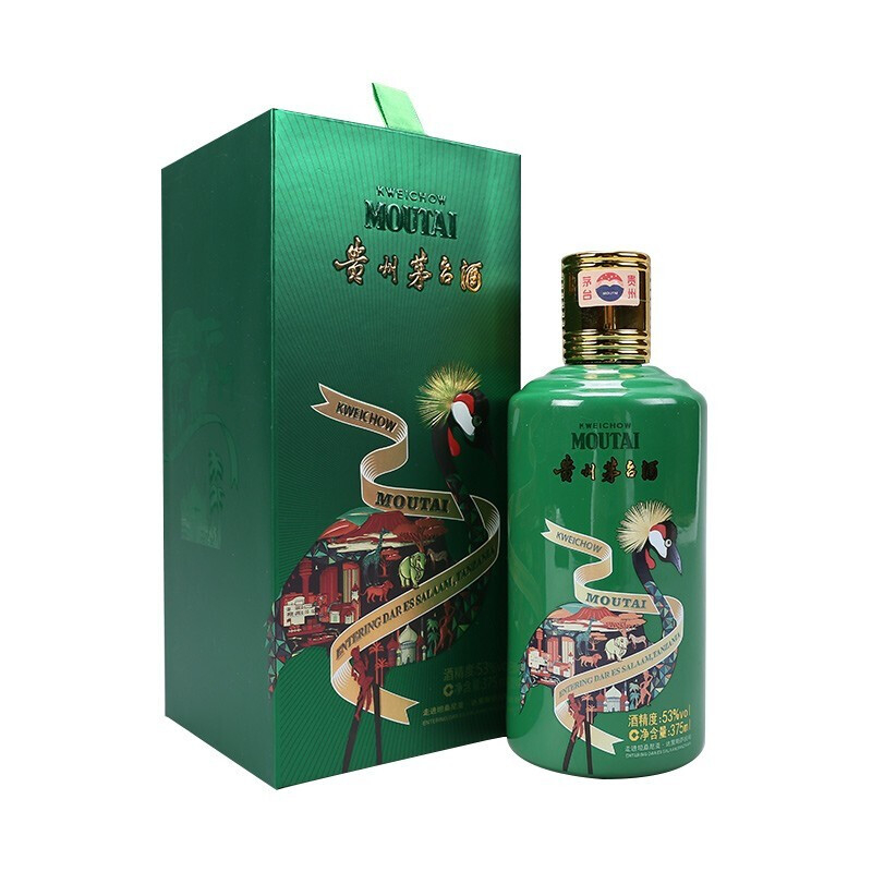贵州茅台集团走进坦桑尼亚&middot;达累斯萨拉姆小瓶口感酱香型53度白酒375ml单瓶装