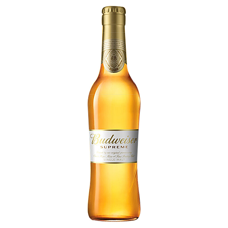 百威（Budweiser）金尊啤酒大瓶装500ml*12瓶一箱单瓶