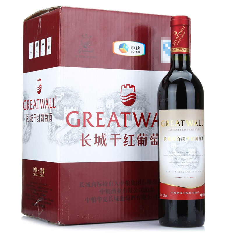 长城华夏葡园711解百纳12度干红葡萄酒750ml