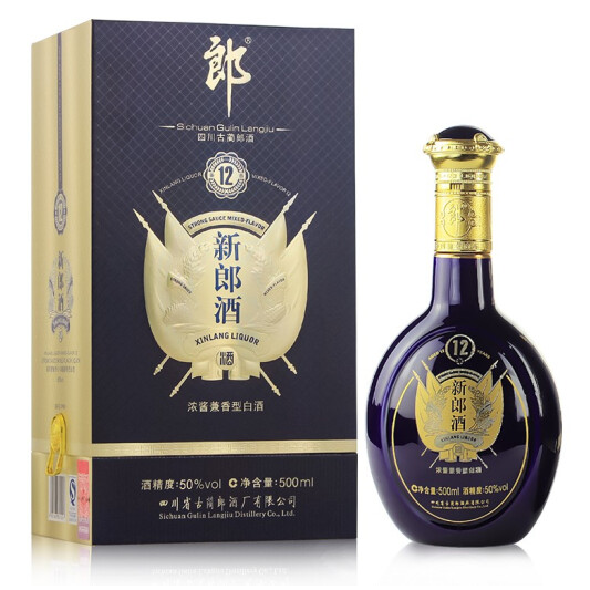 四川郎酒新郎酒12年口感浓香型50度白酒500ml单瓶装