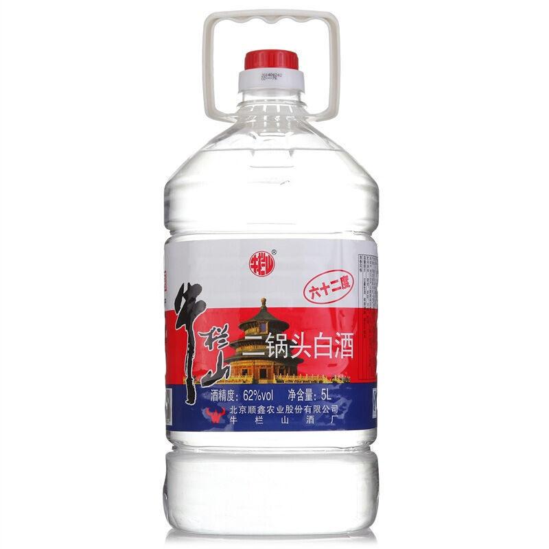 北京牛栏山酒业二锅头泡药酒62度清香型白酒5L单桶装
