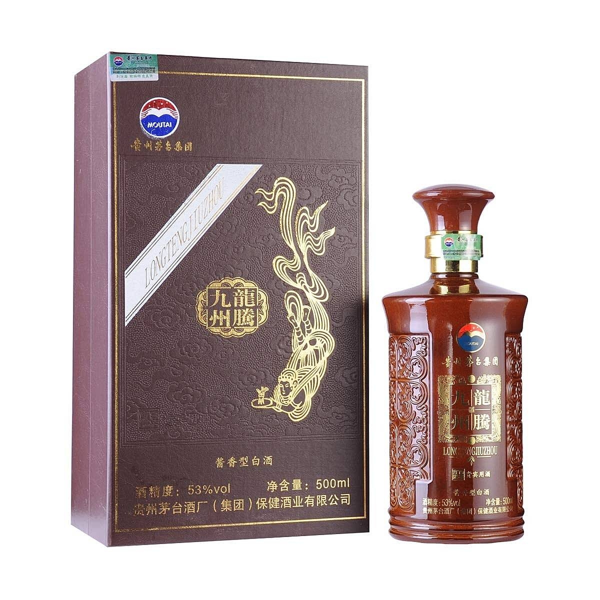 贵州茅台集团龙腾九州贵宾酒口感酱香型53度白酒500ml单瓶装