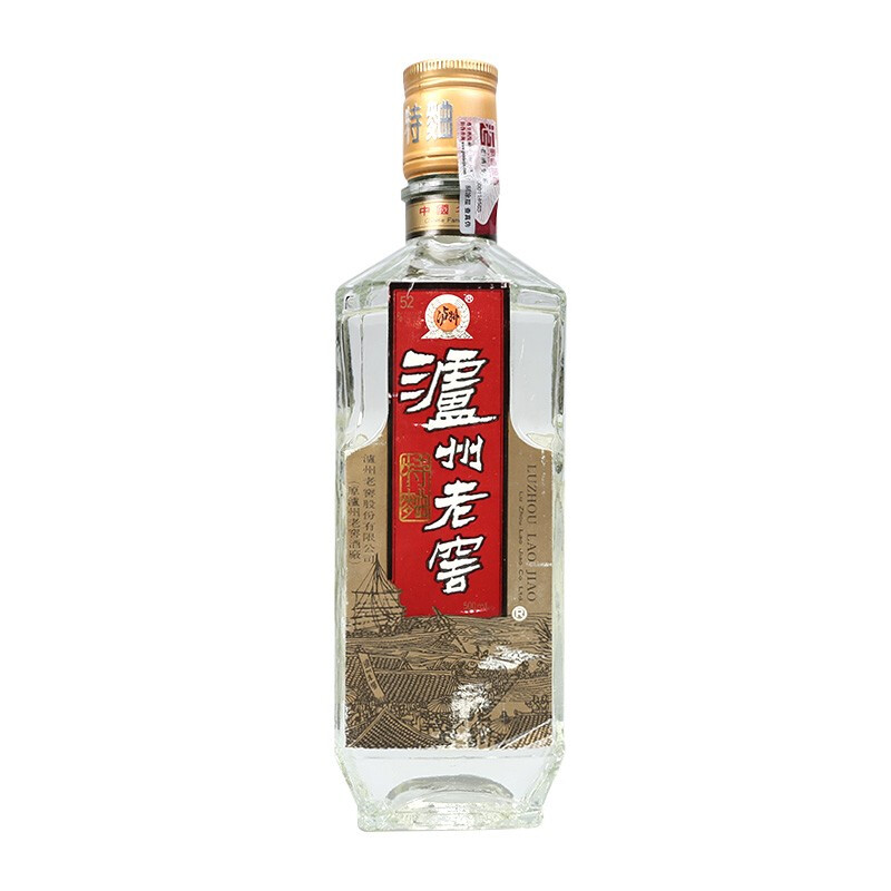 1993年泸州老窖金盖方瓶特曲52度白酒500ml