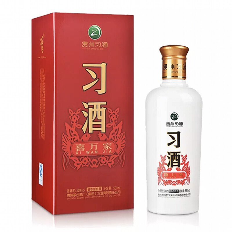 贵州习酒喜万家53度酱香型500ml单瓶装