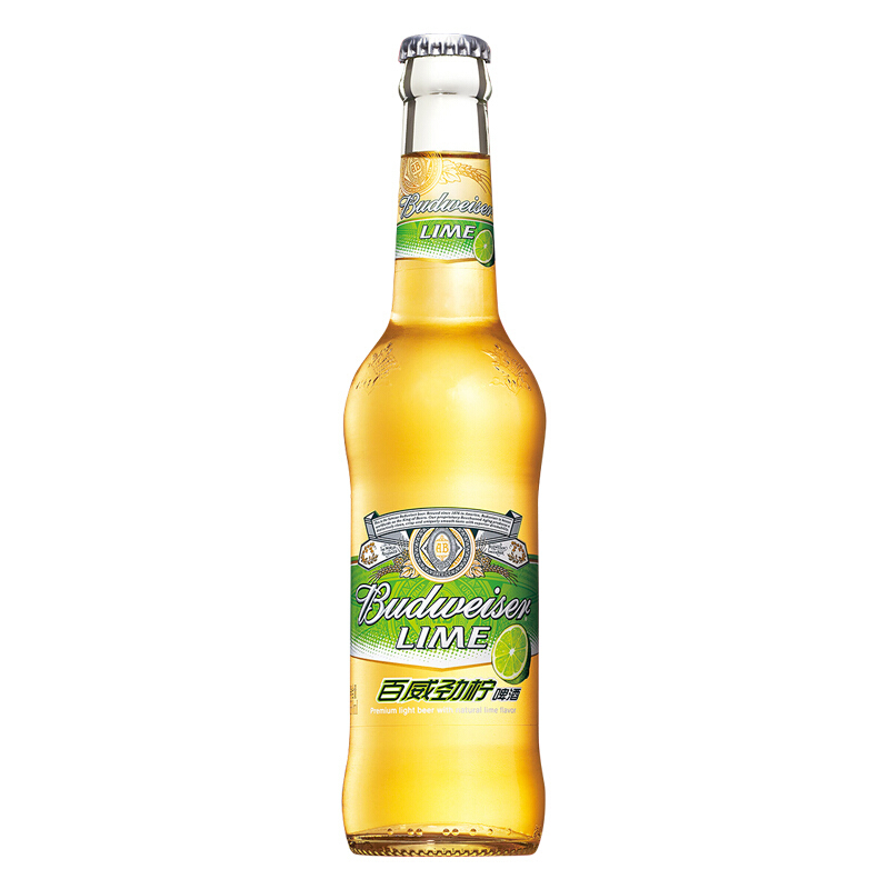 百威（Budweiser）啤酒劲柠啤酒小瓶330ml*24一箱单瓶