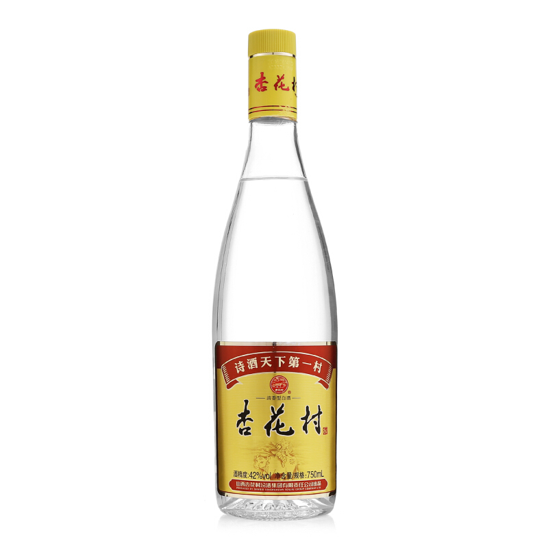 汾酒玻瓶杏花村42&deg;度清香型750ml单瓶