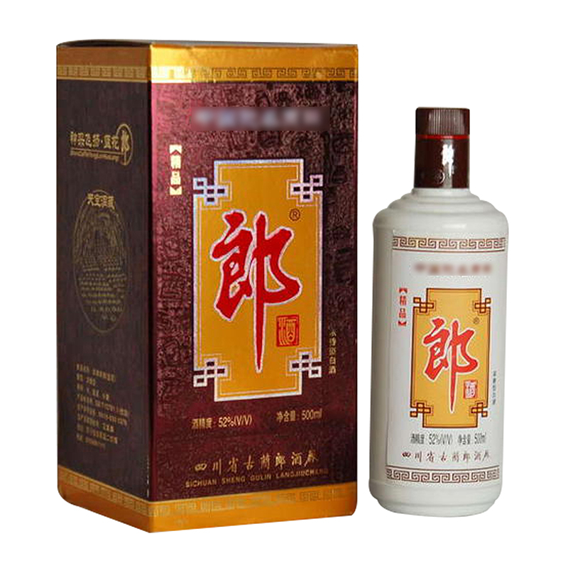 四川郎酒集团2007年蓝花郎精品口感浓香型50度白酒500ml单瓶装