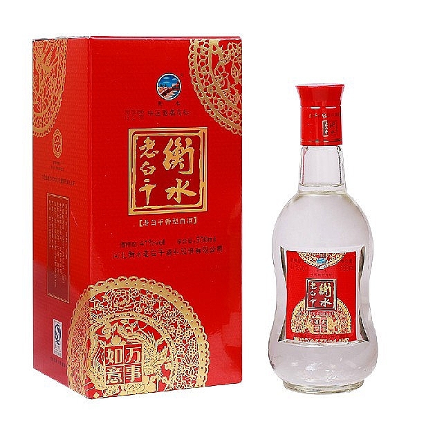 河北省衡水老白干万事如意口感干香型41度白酒500ml单瓶装
