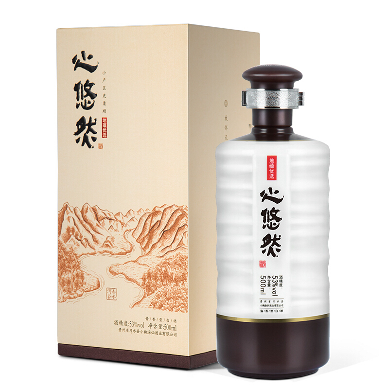 小糊涂仙心悠然地蕴优选53度酱香型500ml单瓶装