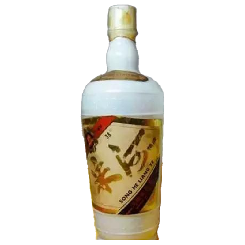 1988年宋河白玻瓶38度白酒500ml