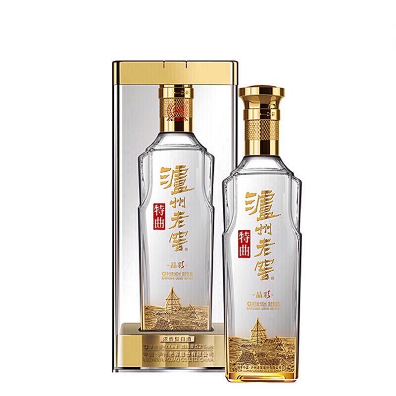 泸州老窖特曲晶彩52度浓香型白酒500ml单瓶装