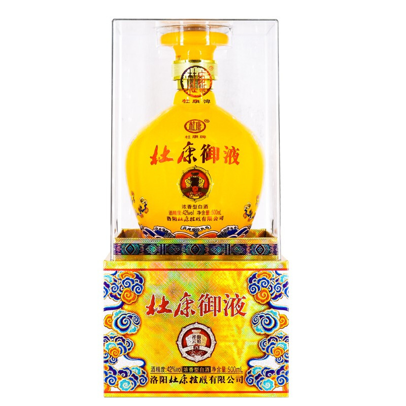杜康御液御府祥云口感浓香型42度白酒500ml单瓶装