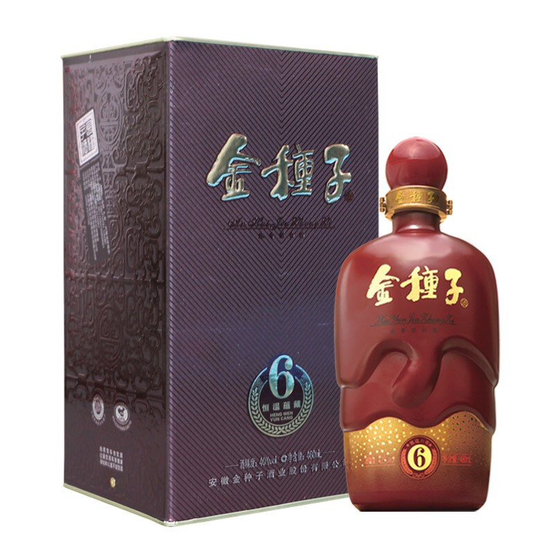 金种子酒40度金种子6浓香型460mL单瓶