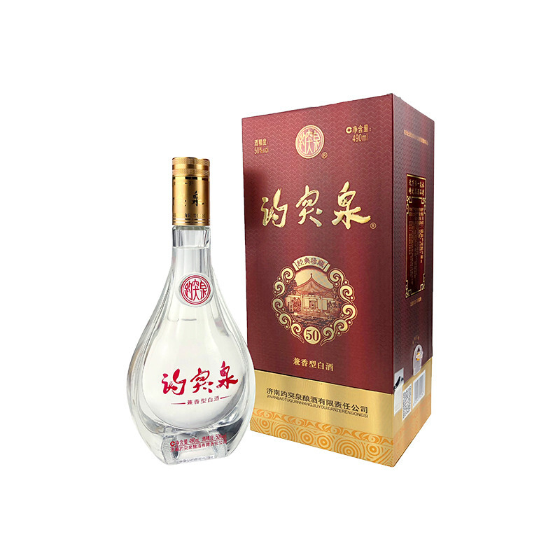 趵突泉50度兼香型白酒500ml单瓶装