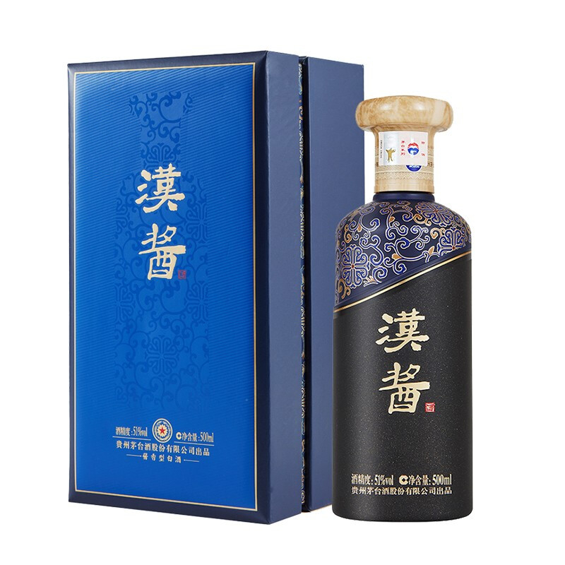 贵州茅台集团汉酱酒茅口感酱香型51度白酒500ml单瓶装