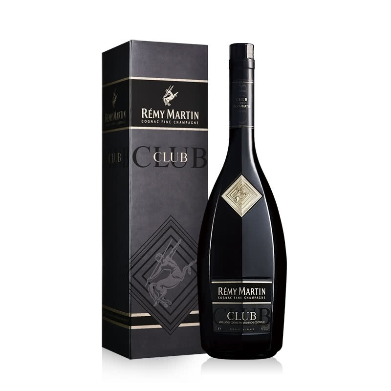 人头马（R&eacute;my Martin）洋酒CLUB优质香槟区干邑白兰地耀黑珍藏版1000ml单瓶装