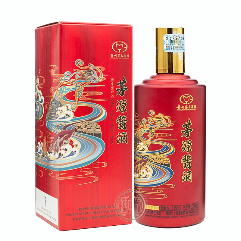 贵州茅台集团茅源酱酒红酱/红色飞天仙女图口感酱香型53度白酒500ml单瓶装