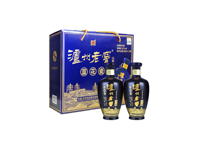 泸州老窖蓝花瓷头曲52度浓香型白酒500ml