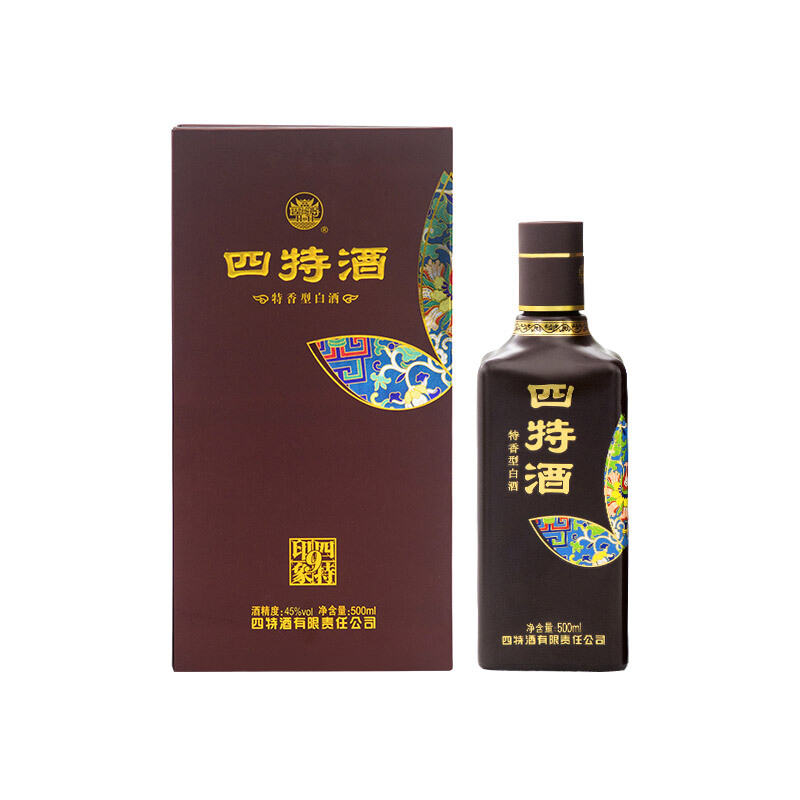 江西省四特酒印象9号45度特香型白酒500ml单瓶装