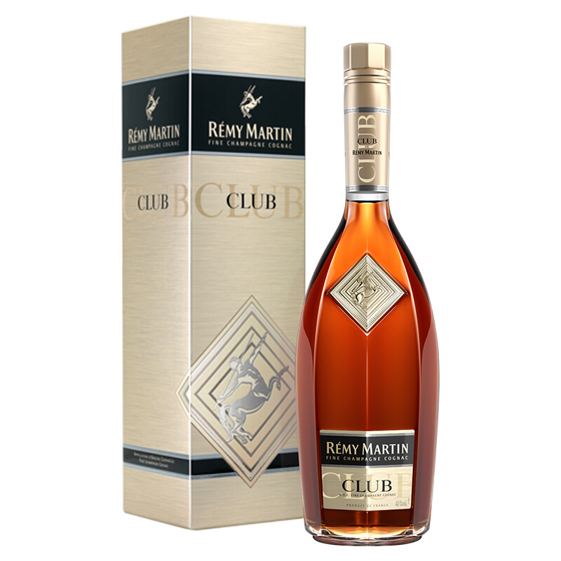 人头马（R&eacute;myMartin）洋酒CLUB优质香槟区干邑白兰地1000ml单瓶装