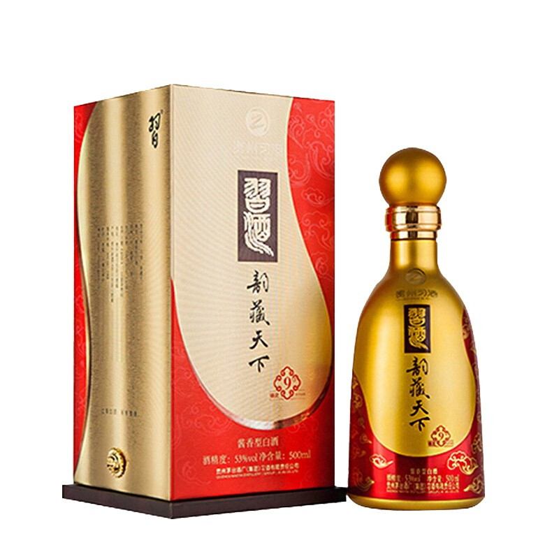 贵州习酒韵藏天下筵禧9T53度酱香型500ml单瓶装