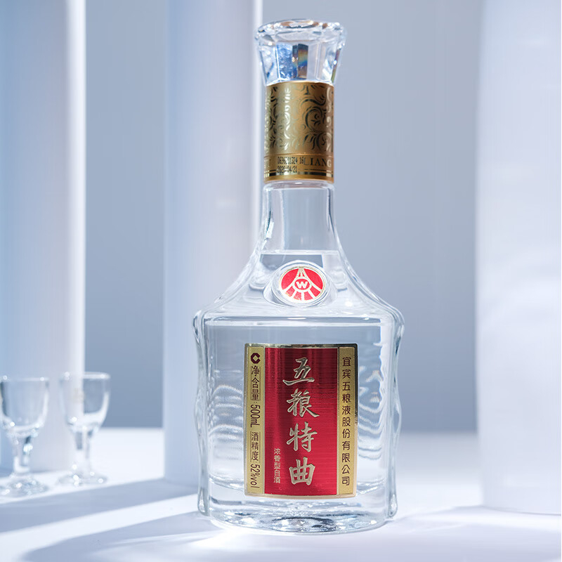 五粮液五粮特曲52度浓香型白酒500ml