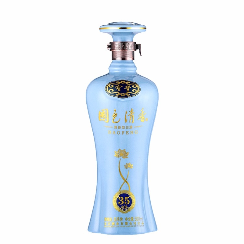 宝丰国色清香陈坛35 46度清香型白酒500ml
