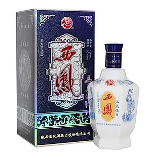 陕西西凤酒兵马俑酒蓝盒瓷瓶口感浓香型50度白酒460ml单瓶装
