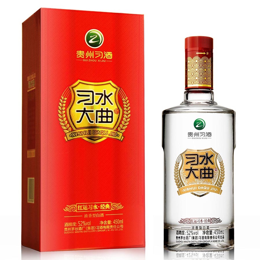 贵州习酒习水大曲红运习水&middot;经典42度浓香型450ml单瓶装