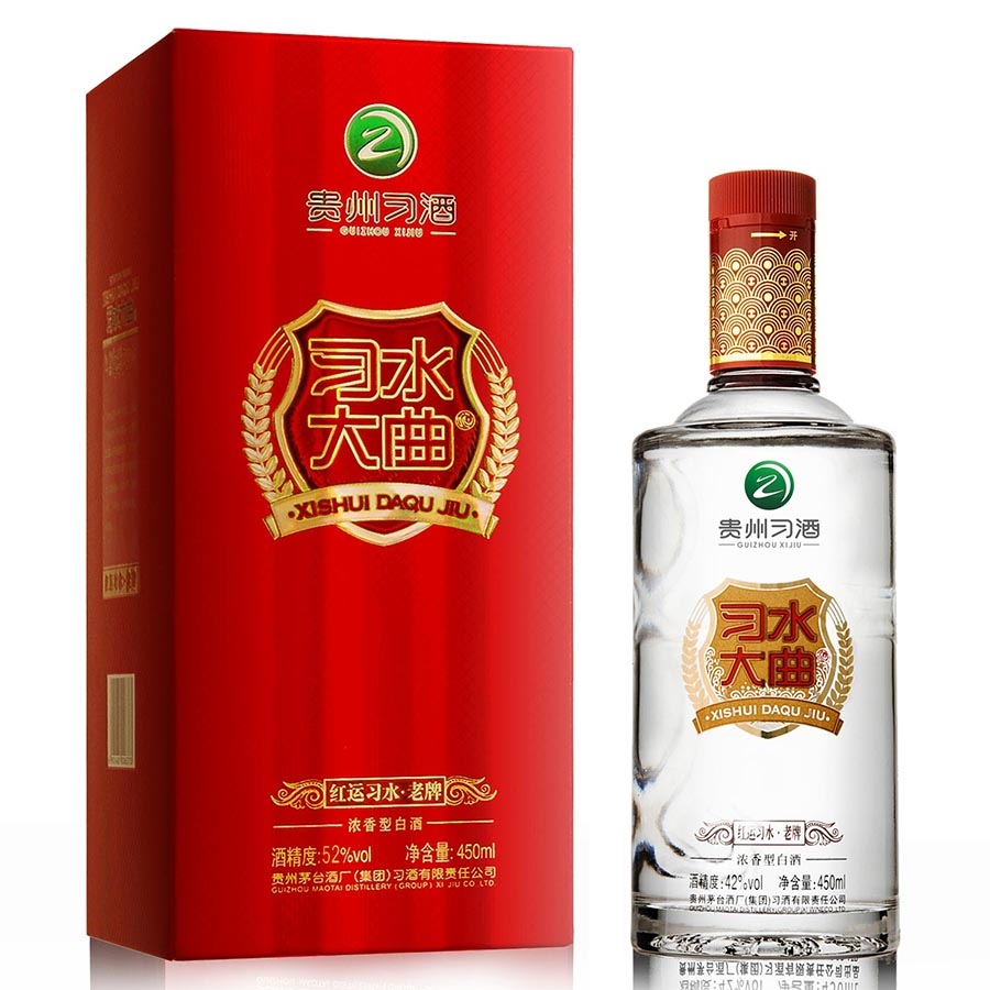 贵州习酒习水大曲红运习水&middot;老牌52度浓香型500ml单瓶装