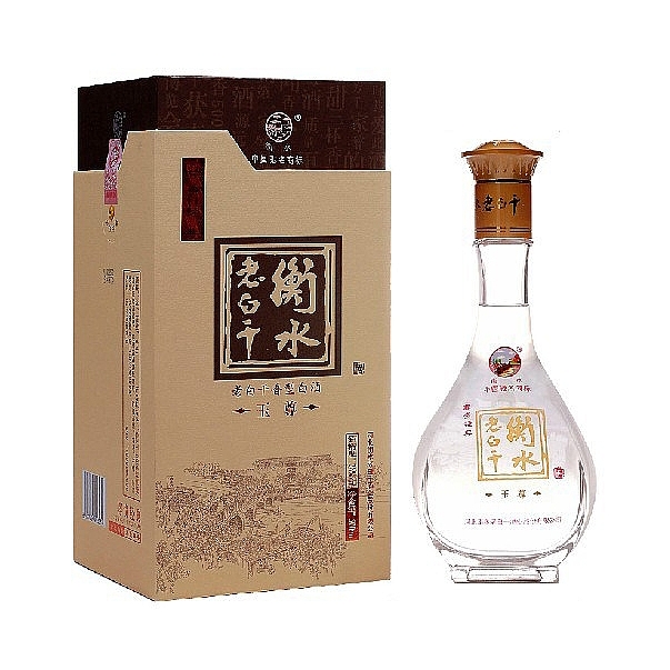 河北省衡水老白干十八酒坊玉尊口感干香型38度白酒500ml单瓶装