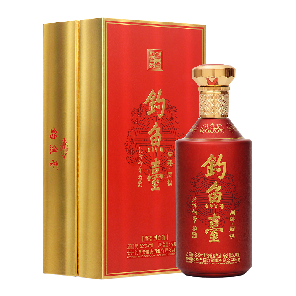 贵州钓鱼台同臻&middot;同福酒53度酱香型500ml单瓶装