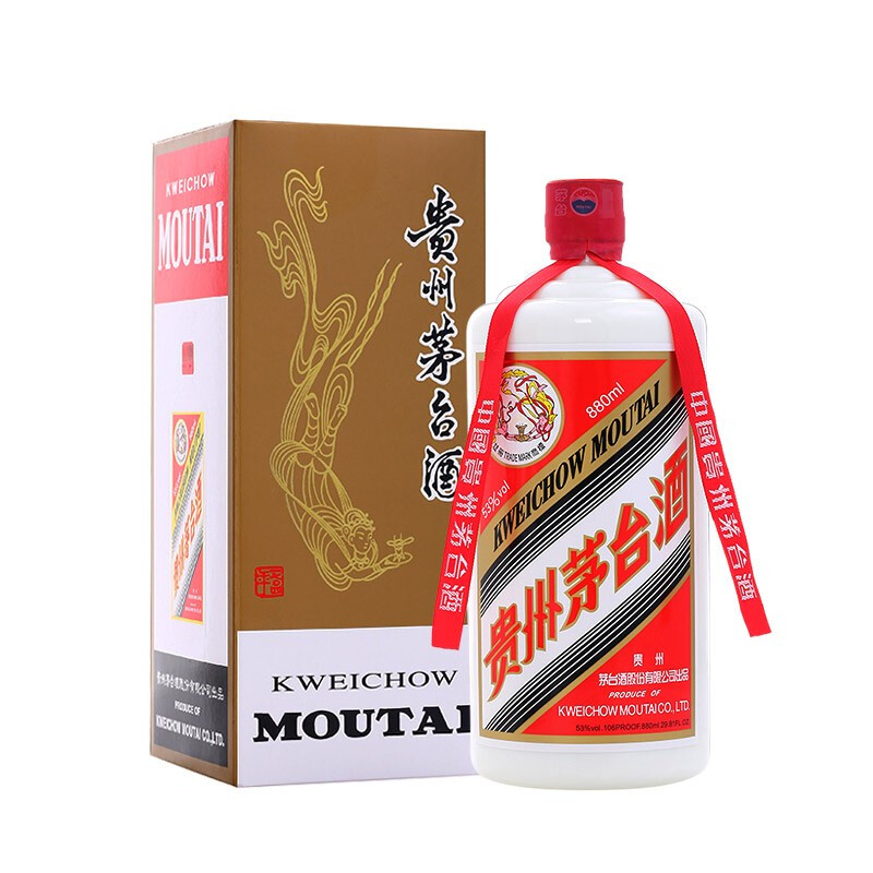 贵州茅台集团飞天茅台880ml装口感酱香型53度白酒