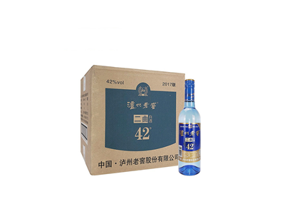 泸州老窖二曲白酒蓝瓶42度500ml