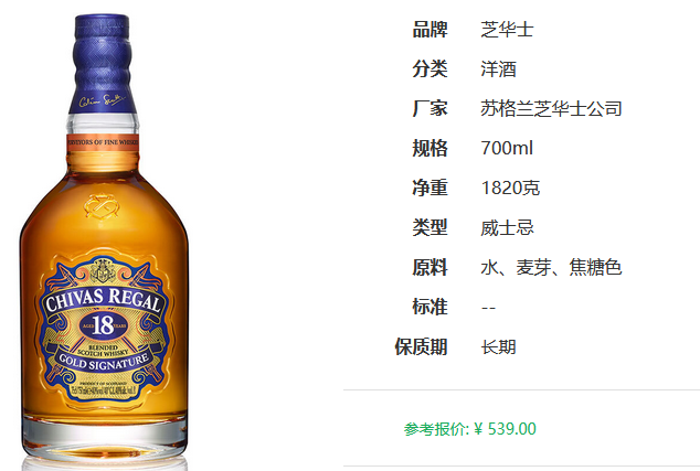 老陈说酒：18年芝华士苏格兰威士忌，品质与价格的完美平衡