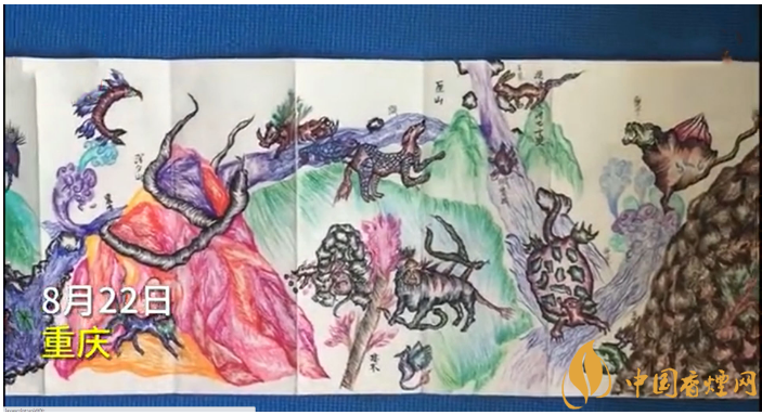 10岁男孩绘32米《山海经》画卷，网友惊叹：这是别人家的孩子！
