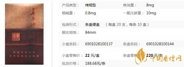 白山揽胜多少钱一盒价格 白山揽胜香烟零售价