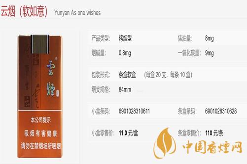 云烟香烟价格表图大全一览表 好的几款云烟推荐