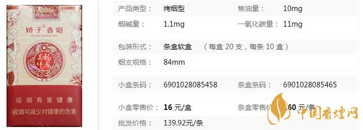娇子软禧缘龙凤零售价多少 娇子软禧缘龙凤价格及价格表查询