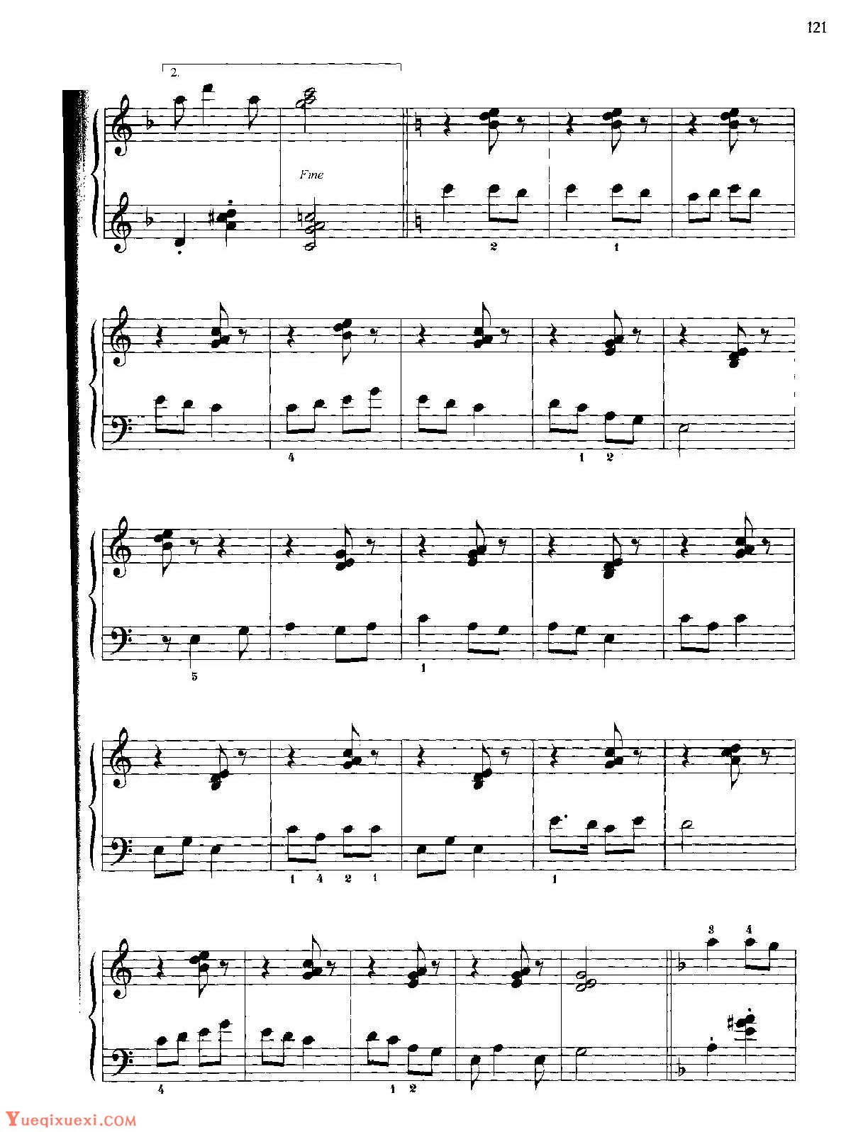中国民歌钢琴小曲《小拜年》
