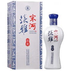 46°宋河淡雅蓝瓷460ml